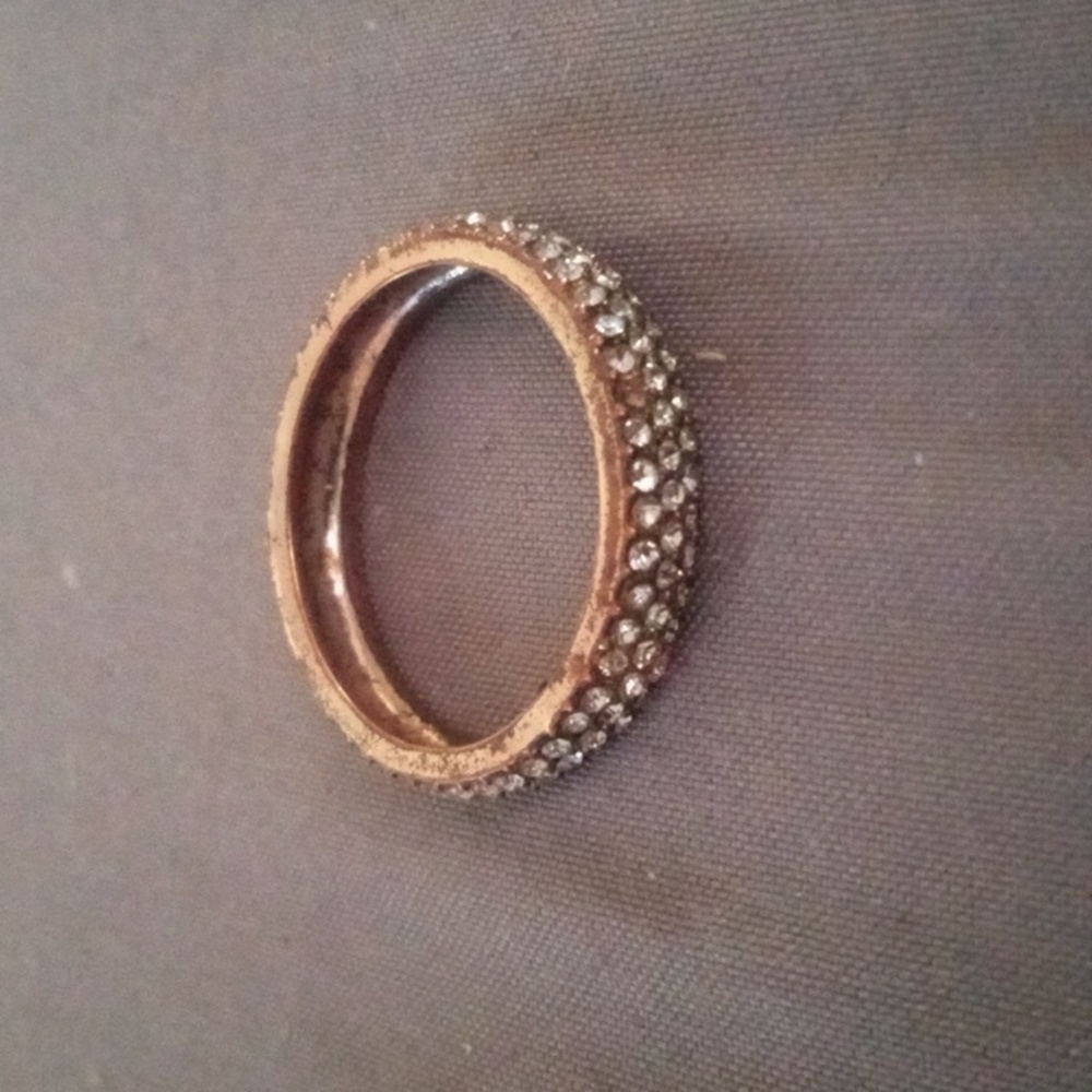 Gold tinted "diamond" ring